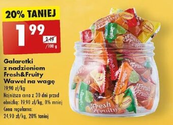 Biedronka Galaretki z nadzieniem Fresh&Fruity Wawel 100 g oferta