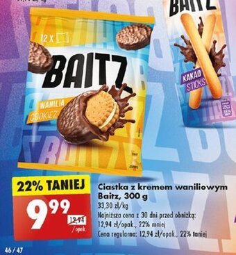 Biedronka Ciastka z kremem waniliowym Baitz, 300 g oferta