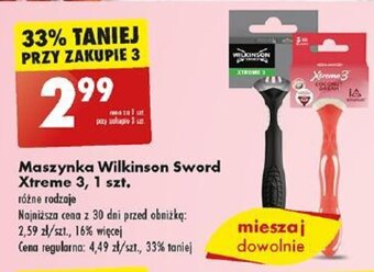 Biedronka Maszynka Wilkinson Sword Xtreme 3, 1 szt. oferta