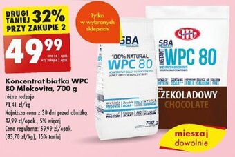 Biedronka Koncentrat białka WPC 80 Mlekovita, 700 g oferta
