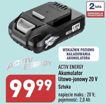ALDI ACTIV ENERGY Akumulator litowo-jonowy 20 V oferta