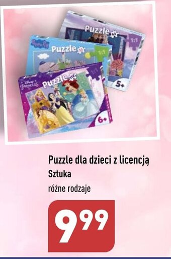 ALDI Puzzle dla dzieci z licencją oferta