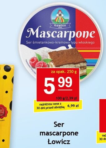 Gram Market Ser mascarpone Łowicz 250g oferta
