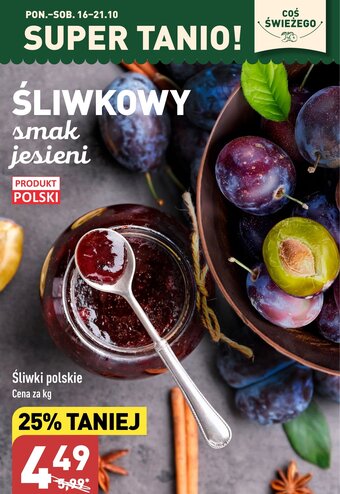ALDI Śliwki polskie 1kg oferta