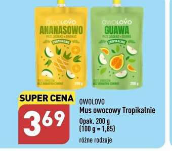 ALDI OWOLOVO Mus owocowy Tropikalnie 200 g oferta