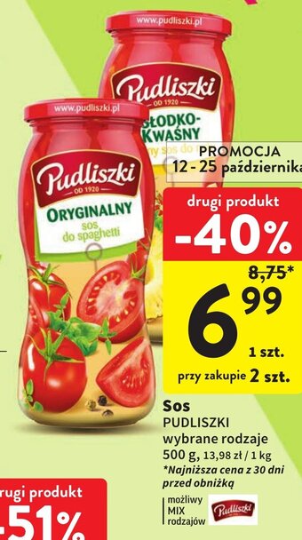 Intermarche Sos PUDLISZKI 500g oferta