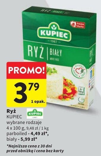 Intermarche Ryż KUPIEC 4x100g oferta