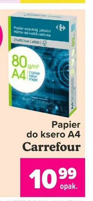 Carrefour Papier do ksero A4 oferta