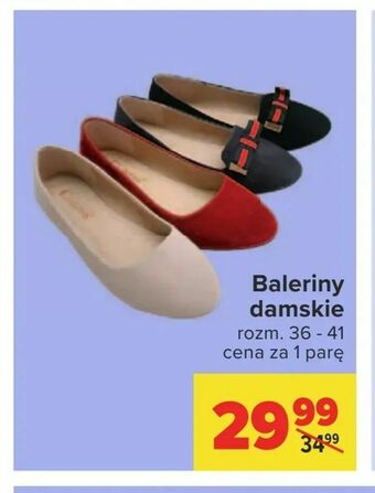 Carrefour Baleriny damskie oferta