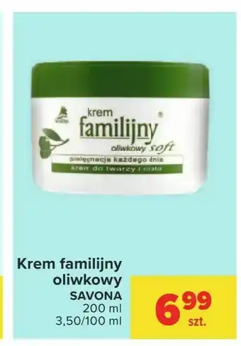 Carrefour Krem familijny oliwkowy oferta