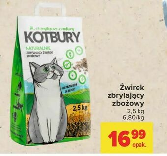 Carrefour Żwirek zbrylający zbożowy oferta