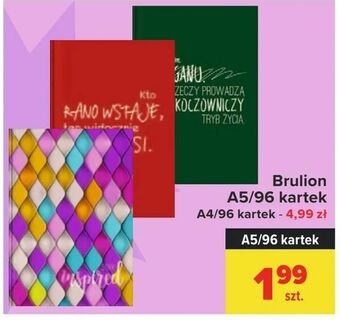 Carrefour Brulion A5/96 kartek oferta