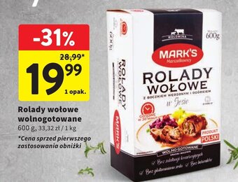 Intermarche Rolady wołowe wolnogotowane 600 g oferta