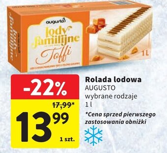 Intermarche Rolada lodowa AUGUSTO 1l oferta