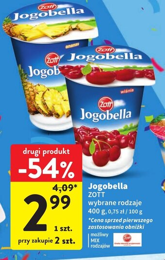 Intermarche Jogobella ZOTT 400g oferta