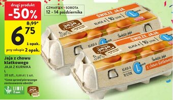 Intermarche Jaja z chowu klatkowego JAJA Z KURNIKA 10szt. oferta