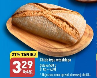 ALDI Chleb typu włoskiego Sztuka 500 g oferta