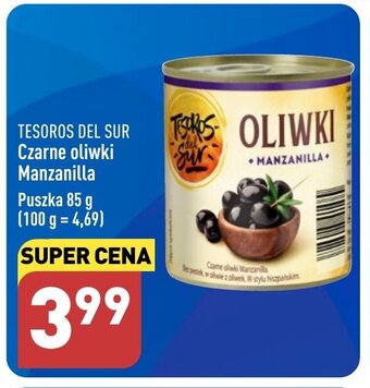 ALDI Czarne oliwki Manzanilla 85 g oferta