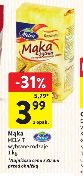 Intermarche Mąka MELVIT 1 kg oferta