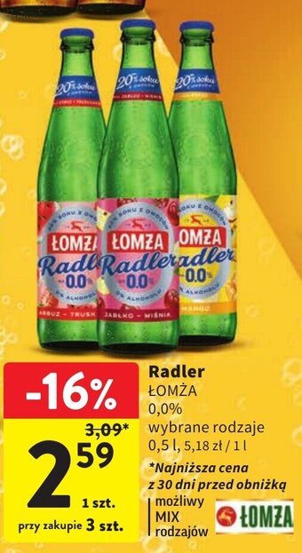 Intermarche Radler ŁOMŻA 0,5 l oferta