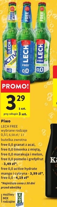 Intermarche Piwo LECH FREE 0,5 l oferta