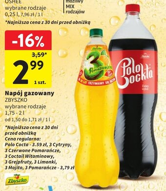 Intermarche Napój gazowany ZBYSZKO 1,75-2 l oferta