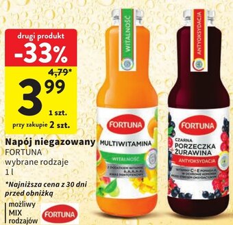 Intermarche Napój niegazowany FORTUNA 1 l oferta