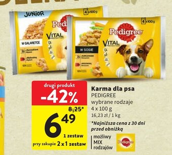 Intermarche Karma dla psa PEDIGREE 4 x 100 g oferta