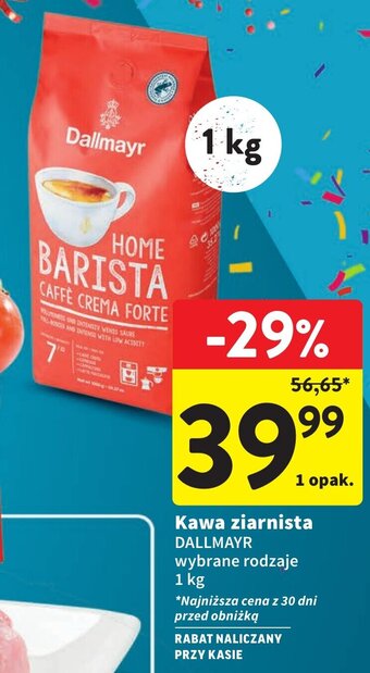 Intermarche Kawa ziarnista DALLMAYR 1 kg oferta