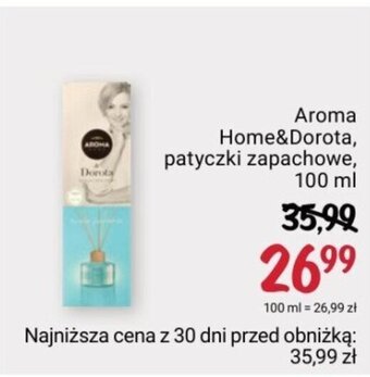 Rossmann Aroma Home&Dorota, patyczki zapachowe, 100 ml oferta