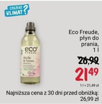 Rossmann Eco Freude, płyn do prania, 1 l oferta