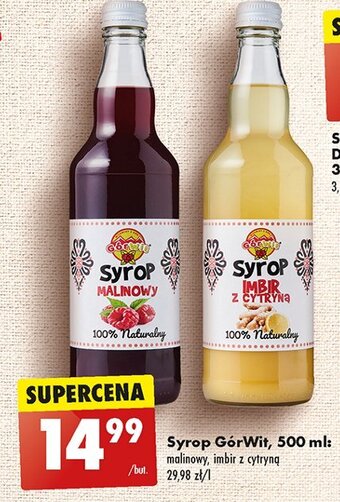 Biedronka Syrop malinowy oferta