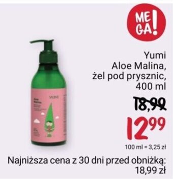 Rossmann Yumi Aloe Malina żel pod prysznic 400ml oferta