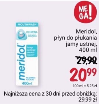 Rossmann Meridol płyn do płukania jamy ustnej 400ml oferta