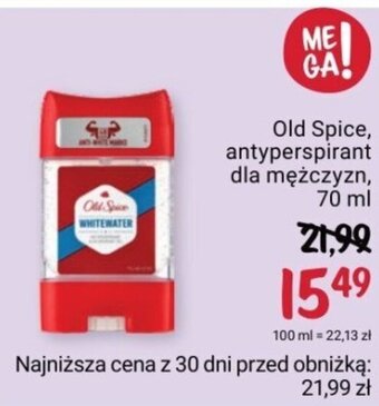Rossmann Old Spice antyperspirant dla mężczyzn 70ml oferta