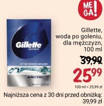 Rossmann Gillette woda po goleniu dla mężczyzn 100ml oferta