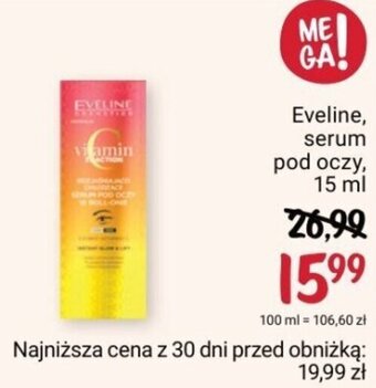 Rossmann Eveline serum pod oczy 15 ml oferta