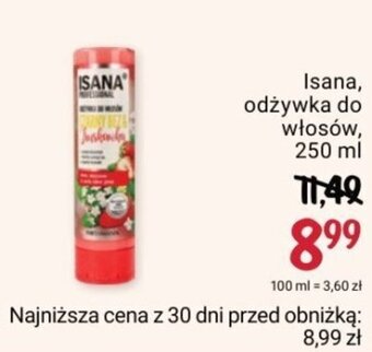 Rossmann Isana odżywka do włosów 250ml oferta