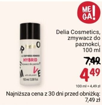 Rossmann Delia Cosmetics zmywacz do paznokci 100 ml oferta