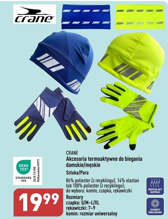 ALDI Akcesoria termoaktywne do biegania damskie/męskie oferta