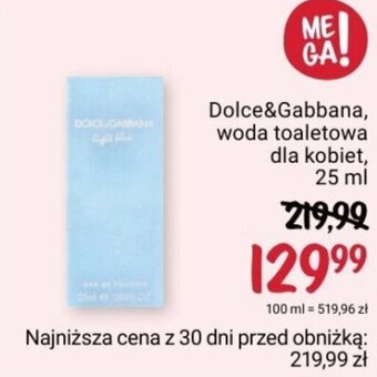 Dolce&Gabbana, woda toaletowa dla kobiet, 25 ml