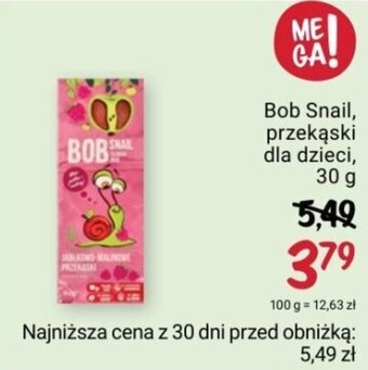 Rossmann Bob Snail, przekąski dla dzieci, 30 g oferta