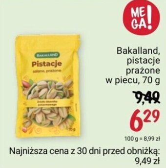 Rossmann Bakalland, pistacje prażone w piecu, 70 g oferta