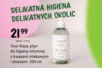 Rossmann Your Kaya, płyn do higieny intymnej z kwasem mlekowym i aloesem, 300 ml oferta