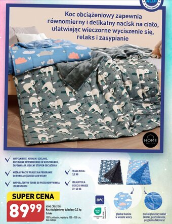 ALDI Koc obciążeniowy dziecięcy 3,2 kg Sztuka oferta