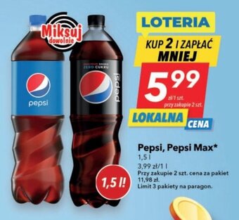 Lewiatan Pepsi, Pepsi Max 1,5l oferta