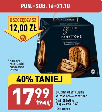 ALDI Włoska babka panettone oferta
