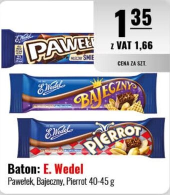 Eurocash Baton: E. Wedel 40-45 g oferta