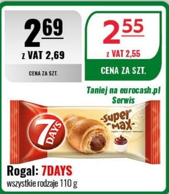 Eurocash Rogal: 7DAYS 110 g oferta