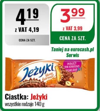 Eurocash Ciastka: Jeżyki 140 g oferta